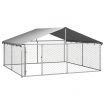 Outdoor Dog Kennel with Roof 300x300x150 cm