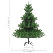 Nordmann Fir Artificial Christmas Tree with LEDs Green 180 cm