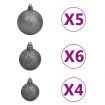 Upside-down Artificial Christmas Tree with LEDs&Ball Set 150 cm