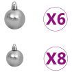 Upside-down Artificial Christmas Tree with LEDs&Ball Set 150 cm