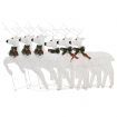 Christmas Reindeers 6 pcs White 120 LEDs