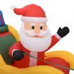 Christmas Inflatable Santa and Reindeer Decoration LED 490 cm