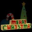 Inflatable "Merry Christmas" Decoration LED 197 cm