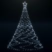 Christmas Tree with Spike Cold white 1400 LEDs 500 cm