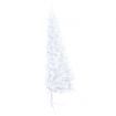 Artificial Half Christmas Tree with LEDs&Ball Set White 210 cm