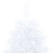 Artificial Half Christmas Tree with LEDs&Ball Set White 210 cm