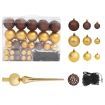 Artificial Christmas Tree with LEDs&Ball Set&Pinecones 240 cm