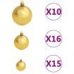 Artificial Christmas Tree with LEDs&Ball Set&Pinecones 240 cm