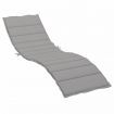 Sun Lounger Cushion Grey 200x60x3cm Oxford Fabric