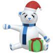 Christmas Inflatable Teddy Bear LED 180 cm