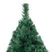 Artificial Christmas Tree with LEDs&Thick Branches Green 210 cm