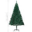 Artificial Christmas Tree with LEDs&Thick Branches Green 210 cm