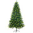 Artificial Christmas Tree with LEDs 150 cm Green