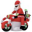 Christmas Inflatable Santa on Motorcycle LED 158 cm