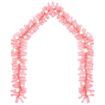 Christmas Garland with LED Lights 20 m Pink