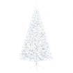 Artificial Half Christmas Tree with LED&Stand White 150 cm PVC