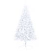 Artificial Half Christmas Tree with LED&Stand White 150 cm PVC