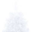 Artificial Half Christmas Tree with LED&Stand White 150 cm PVC