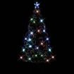 Christmas Tree with LEDs Green and White 210 cm Fibre Optic