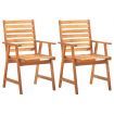 3 Piece Garden Dining Set Solid Wood Acacia