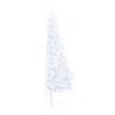 Artificial Half Christmas Tree with LED&Stand White 240 cm PVC