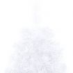 Artificial Half Christmas Tree with LED&Stand White 240 cm PVC