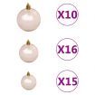 Artificial Christmas Tree with LEDs&Ball Set&Pine Cones 210 cm