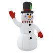 Christmas Inflatable Snowman with LEDs 300 cm