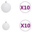 Upside-down Artificial Christmas Tree with LEDs&Ball Set 240 cm