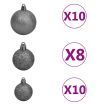 Artificial Christmas Tree with LEDs&Ball Set&Pine Cones 210 cm