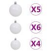 Nordmann Fir Artificial Christmas Tree LED&Ball Set Green 180cm