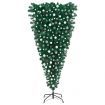 Upside-down Artificial Christmas Tree with LEDs&Ball Set 210 cm