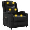 Stand up Massage Chair Black Faux Leather