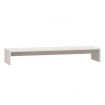 Monitor Stand White 100x27x15 cm Solid Wood Pine