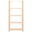 5-Tier Storage Rack 80x38x170 cm Solid Wood Pine 250 kg