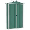 Garden Shed Green 116x45x175 cm Galvanised Steel