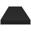 Floating Wall Shelves 2 pcs Black 120x23.5x3.8 cm MDF