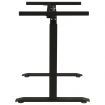 Manual Height Adjustable Standing Desk Frame Hand Crank Black