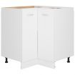 Corner Bottom Cabinet White 75.5x75.5x80.5 cm Engineered Wood