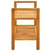 Shoe Rack with 2 Shelves 100x27x40 cm Solid Oak Wood