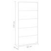 Towel Rack White 60x10x116 cm Steel