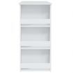 Bar Table with Storage Rack White 102x50x103.5 cm Engineered Wood