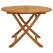 Folding Garden Table 110 cm Solid Acacia Wood