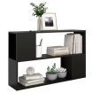 Book Cabinet Black 100x24x63 cm Engineered Wood