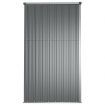 Garden Tool Shed Grey 161x89x161 cm Galvanised Steel