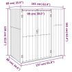 Garden Tool Shed Grey 161x89x161 cm Galvanised Steel