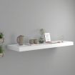 Floating Wall Shelf White 80x23.5x3.8 cm MDF