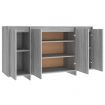 Sideboard Grey Sonoma 135x41x75 cm Engineered Wood