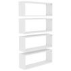 Wall Cube Shelves 4 pcs White 60x15x23 cm Engineered Wood