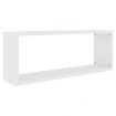 Wall Cube Shelves 4 pcs White 60x15x23 cm Engineered Wood